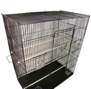 Double Height Exercise Bird Cage Black 2483