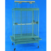 Large Bird Cage with Parrot Play Pen 32" x 22" x 62" (Black Vein) 0667