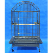 Arch Top Large Bird Cage with Stand 36"x 26" x 64" (Silver) 0689