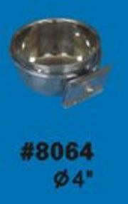 Stainless Steel Cup with FLAT Holder 4" (400ml) 8064s