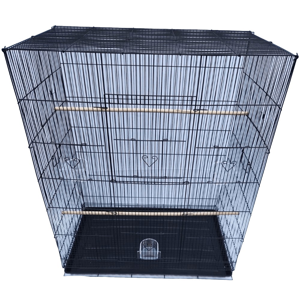 Image showcasing Double Height Exercise Bird Cage Black 2483 - EP Distributors Pty Ltd