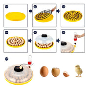 Assembly Instructions in Images for 48 Egg Incubator, Fully Automatic JN48