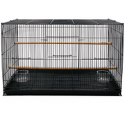 Extra Wide Exercise Bird Cage 76cm Black 2473