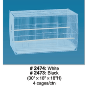 Extra Wide Exercise Bird Cage 76cm Black 2473