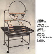 Large Parrot Stand Playground on Wheels [493(7)(2)(4)(9)]