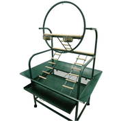 Large Parrot Stand Playground on Wheels [493(7)(2)(4)(9)]
