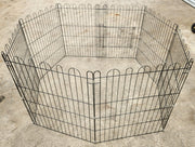 Puppy Playpens (Rabbit Pens) Black Side View