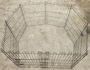 Puppy Playpens (Rabbit Pens) Black TOP VIEW