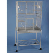 Flight Bird Cage with Stand 30" x 18" x 62" (Green Vein) 0482