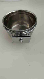 Stainless Steel Cup with FLAT Holder 4" (400ml) 8064s