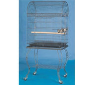 Arch Top Bird Cage with Stand 24"x 16" (Black Vein) 0203