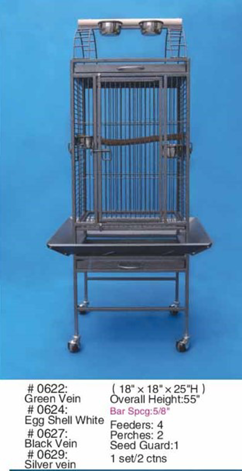 View of Bird Cage with Parrot Play Pen 18