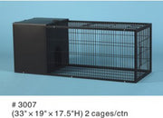 Metal Rabbit Hutch Cage 47.5 Inch (121cm) Black 3007